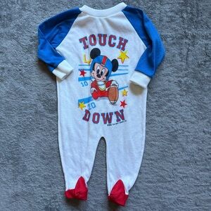 Vintage 1984 Disney Mickey Mouse Football Touchdown Sleeper